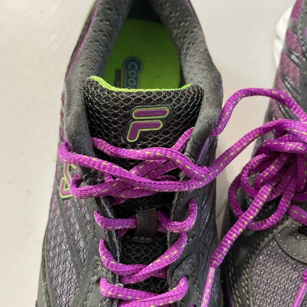 Fila Fresh 3 Women's Gray/Purple Athletic Shoe,Size 7
